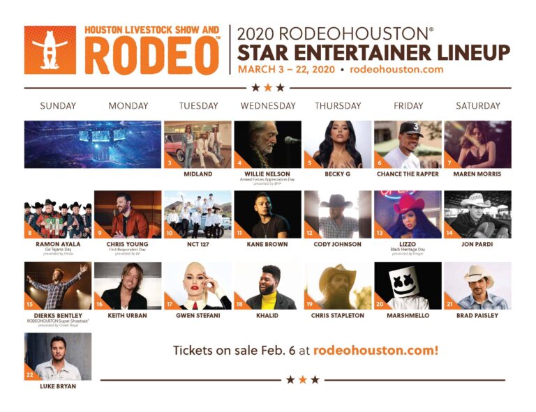 Houston Rodeo 2024 Concert Lineup